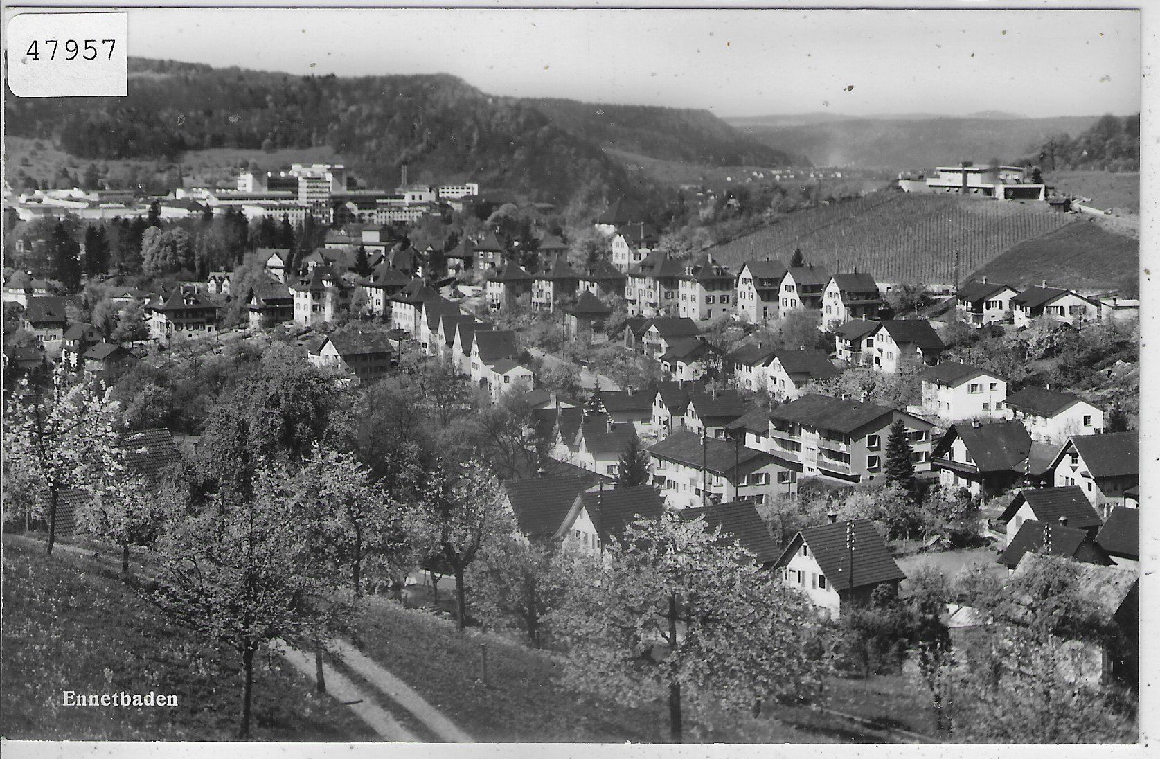 Cartoline postali: Ennetbaden - Generalansicht – Usato da Ettingen venduto da Kartenplanet