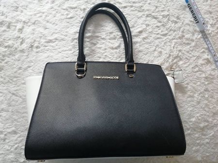 Handtasche schwarz/weiss