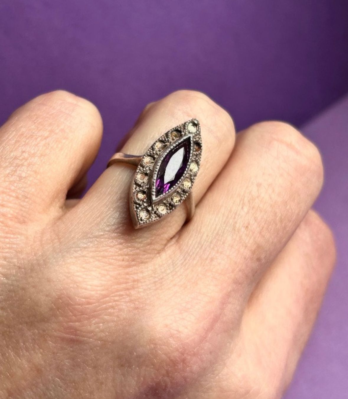 Anelli: Silberring violet eye (53) – Usato da Dittingen venduto da Bellevista 8