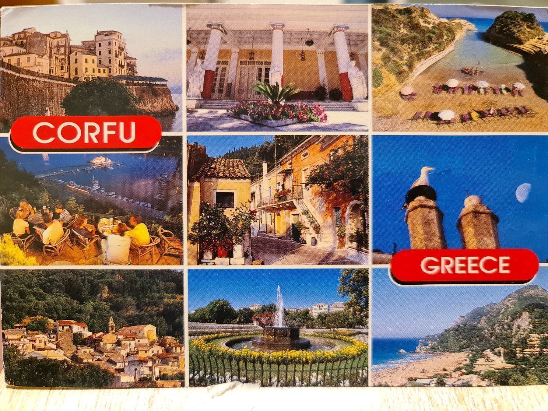 Cartoline postali: Ansichtskarte Korfu Griechenland – Usato da Dintikon venduto da Vexi