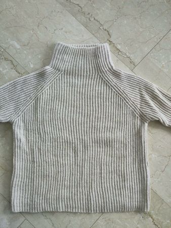 Pull Drykorn en laine beige (S)