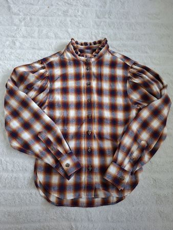 Chemise carreaux Marant Etoile T36/38 volants col 