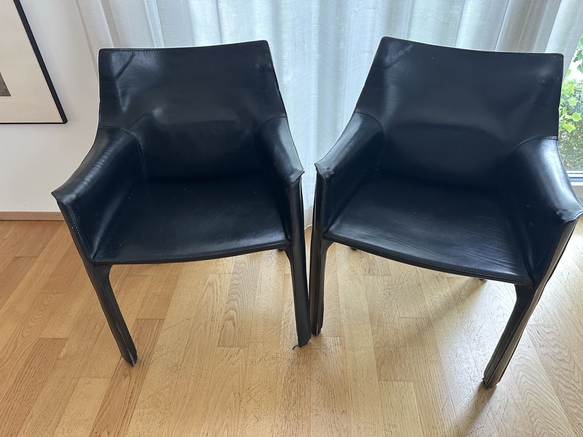 Cassina Sedie: 2 Stühle Cassina CAB 413 Black  – Usato da Basel venduto da eucalyptica