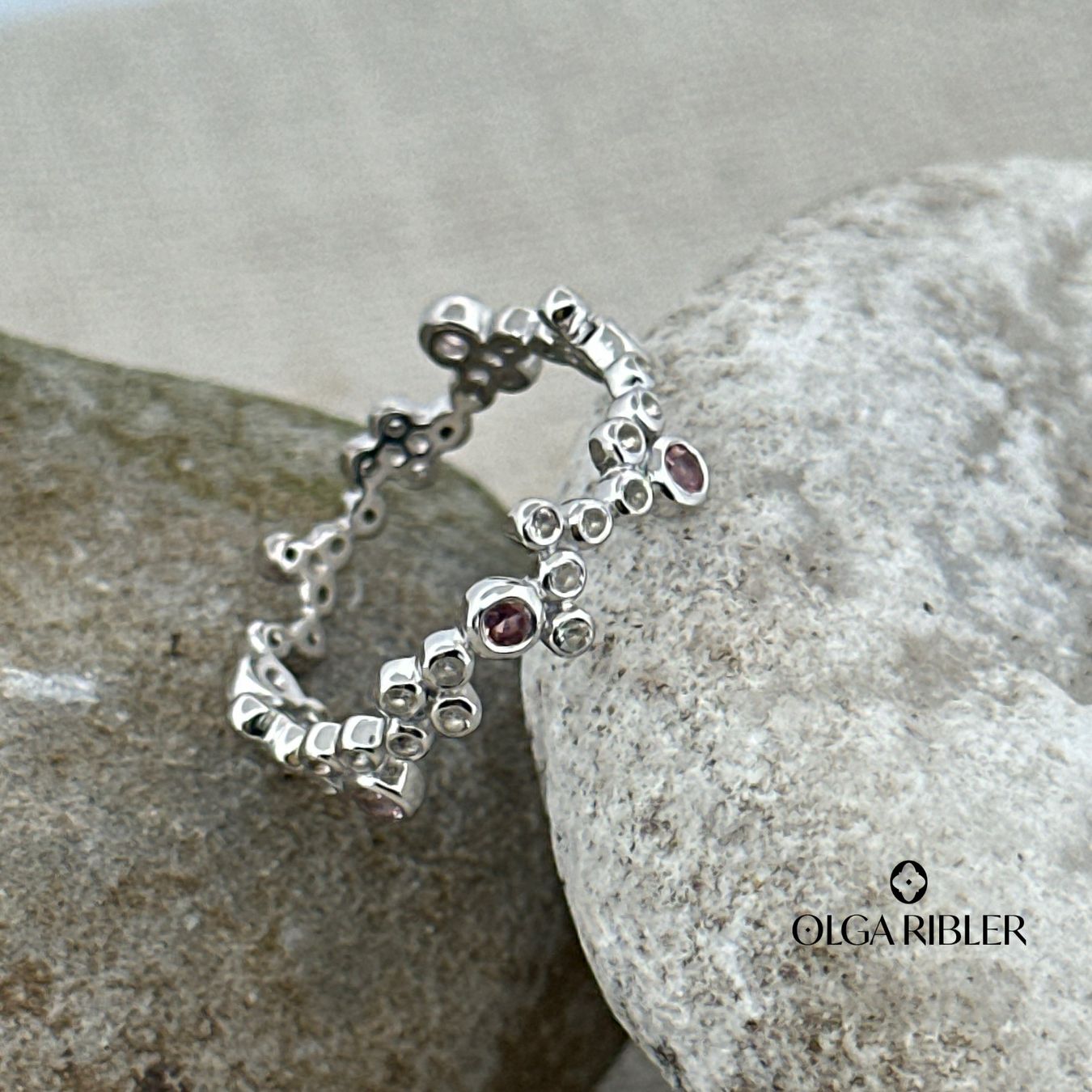 Olga Ribler Anelli: Memory Silber Ring 925 mit Topas und Turmalin Grösse 52 – Nuovo (secondo la descrizione) da Luzern venduto da Schmuckoutlet 5