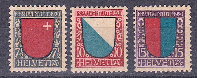 Alle Briefmarken: PJ 1920, postfrisch**. Kat. Fr. 60.-. – Neu (gemäss Beschreibung) aus Richterswil von Dyaris2025