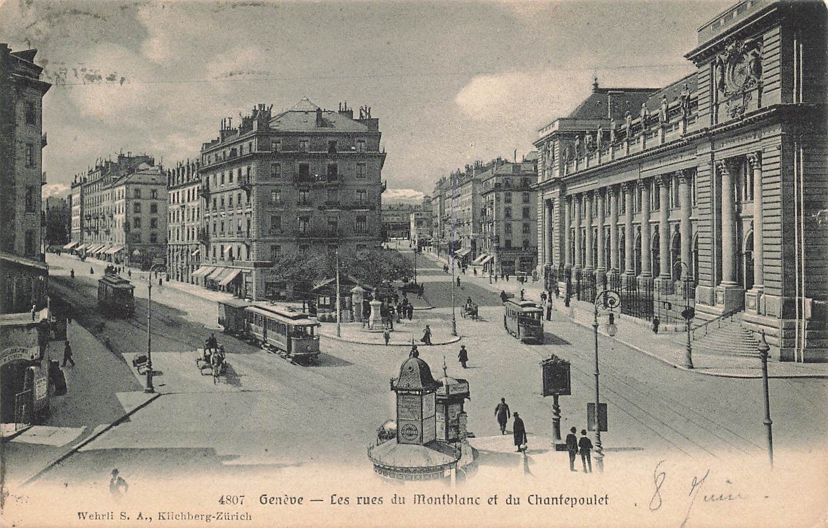 Cartoline postali: Geneve Tram Straßenbahnen – Usato da Biasca venduto da Blenio71