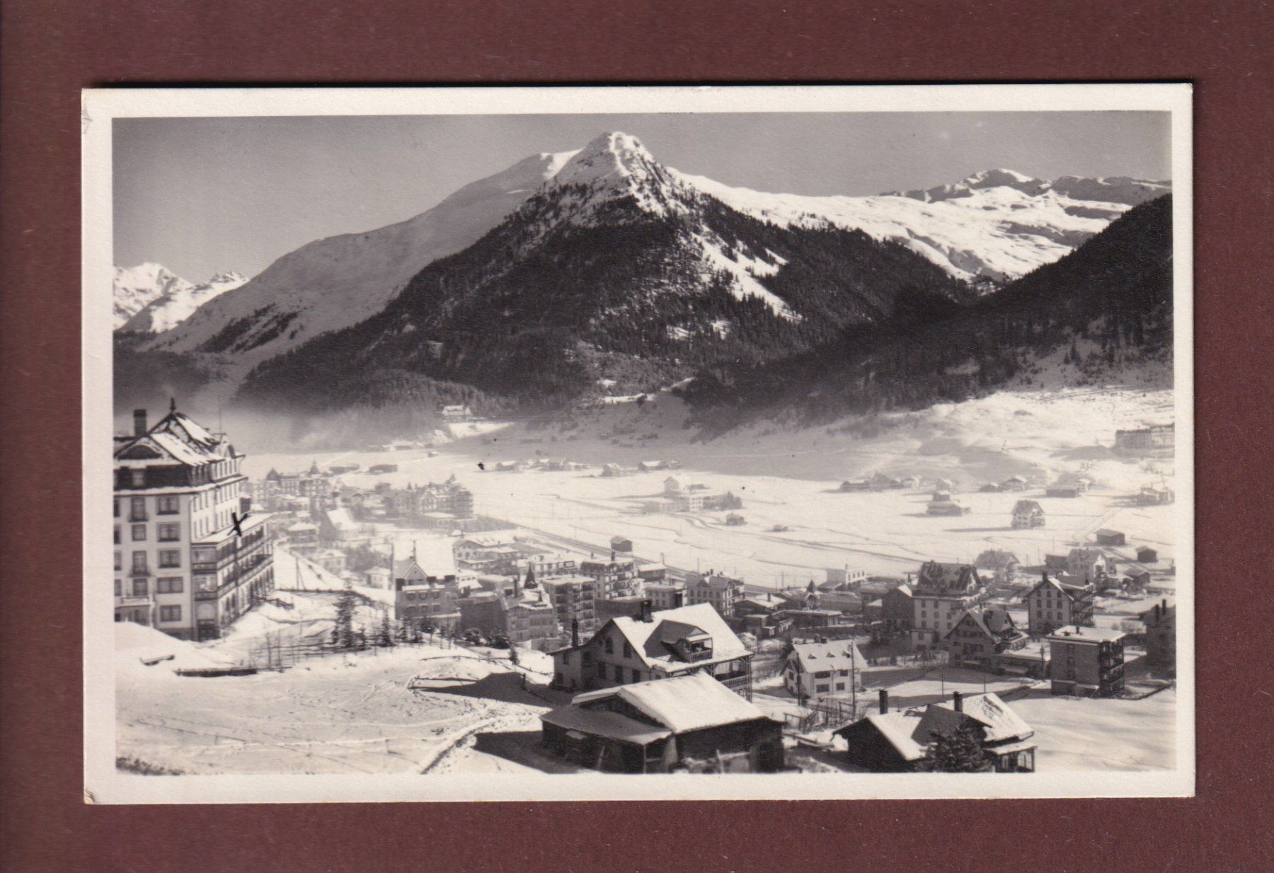 Cartoline postali: DAVOS-DORF - Seehorn - 1932 – Usato da Pully venduto da nicecards
