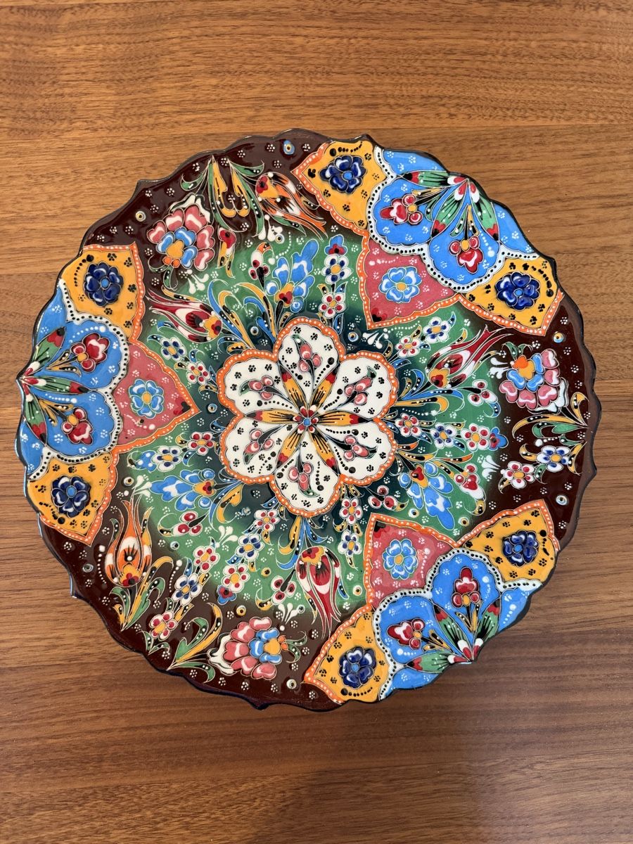 Tutte le decorazioni: Hand-painted ceramic tea light holder & plate set, u – Nuovo (secondo la descrizione) da Erlenbach ZH venduto da topchick 3
