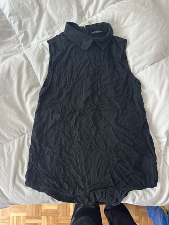 Haut Brandy Melville noir col chemise taille unique