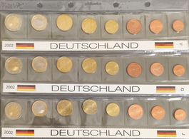 Euro Münzsatz Deutschland 2002 F-G-J Stgl