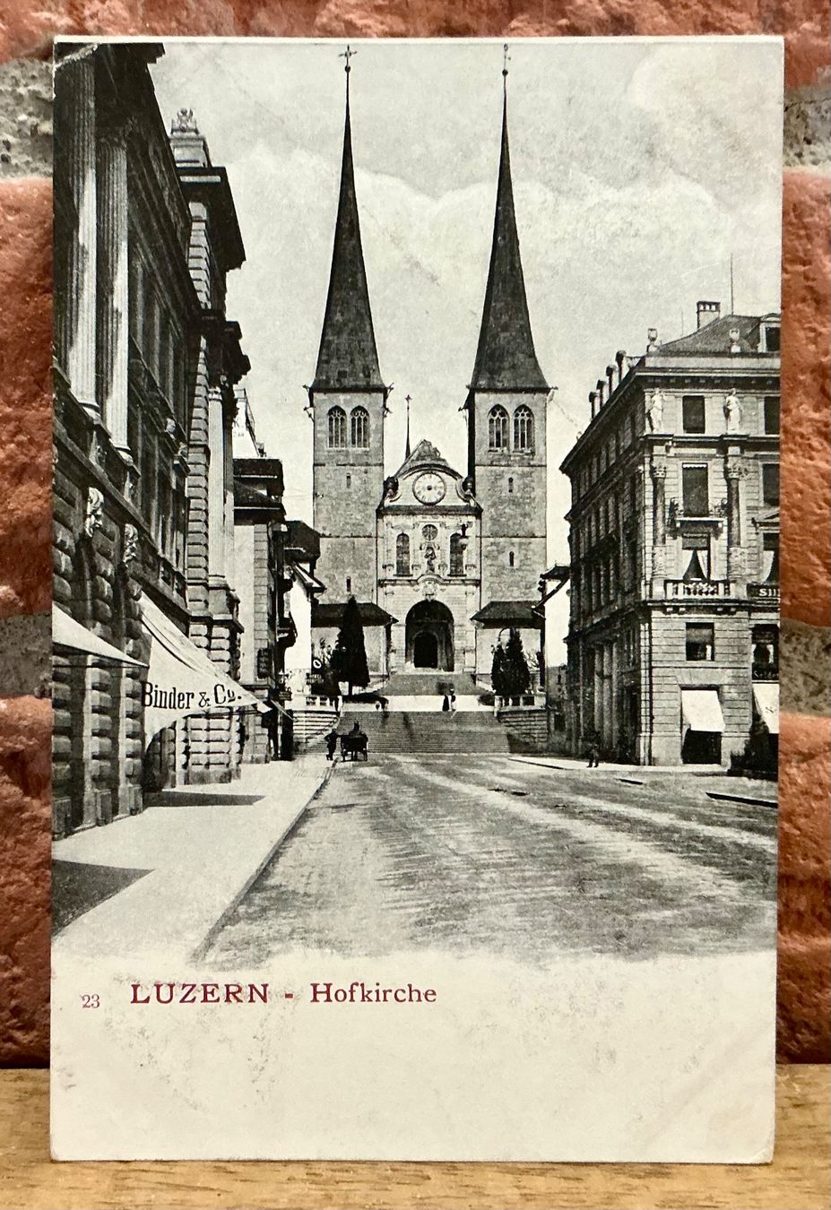 Cartoline postali: 1902 - HOFKIRCHE Luzern - Belebt – Usato da Root venduto da ENGLAND-TREASURES