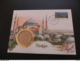 Münzbrief Türkei 100 Lira 1982 - Fussball WM España 82