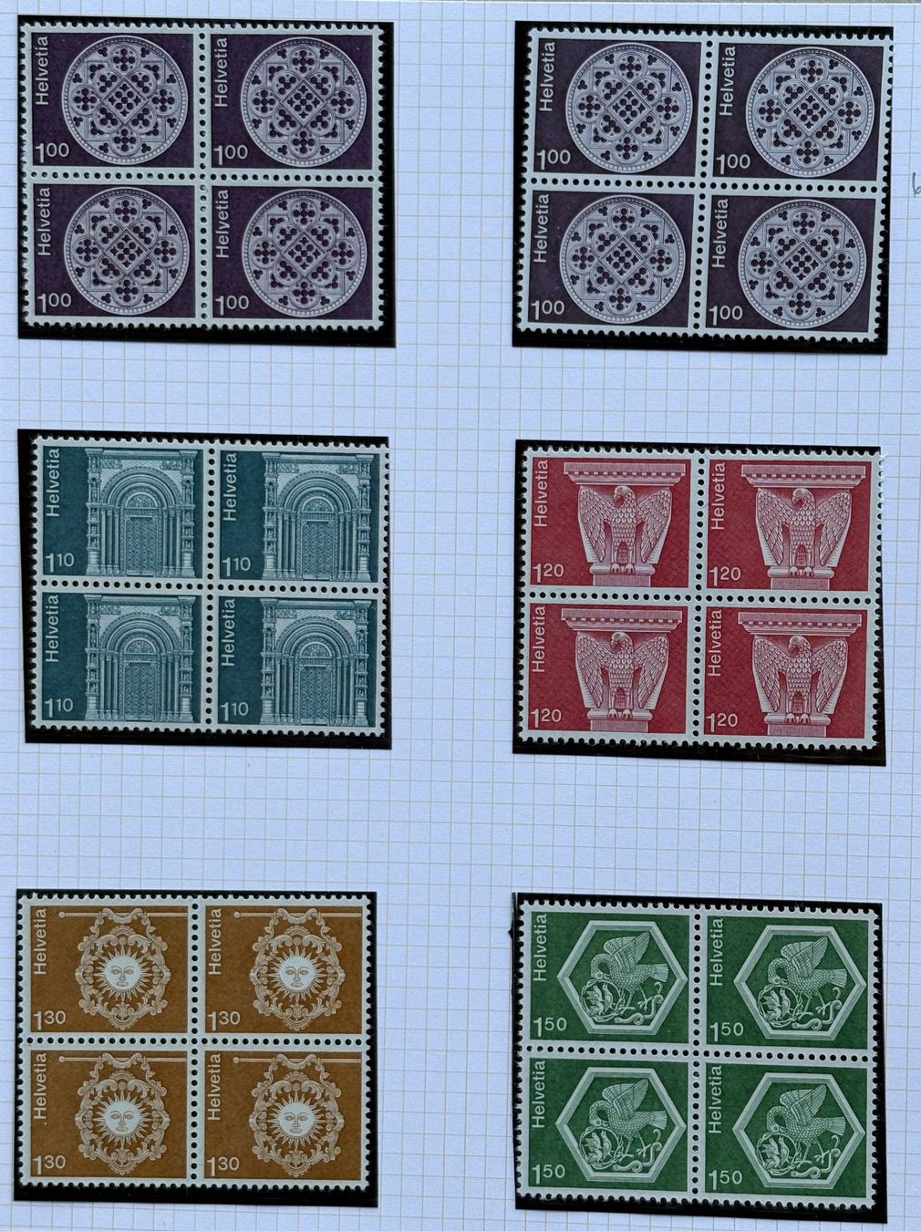 Tutti i francobolli: LOT 4 ER BLOCKS BRIEFMARKEN SCHWEIZ NEU – Nuovo (secondo la descrizione) da Ostermundigen venduto da Heavenmaus75