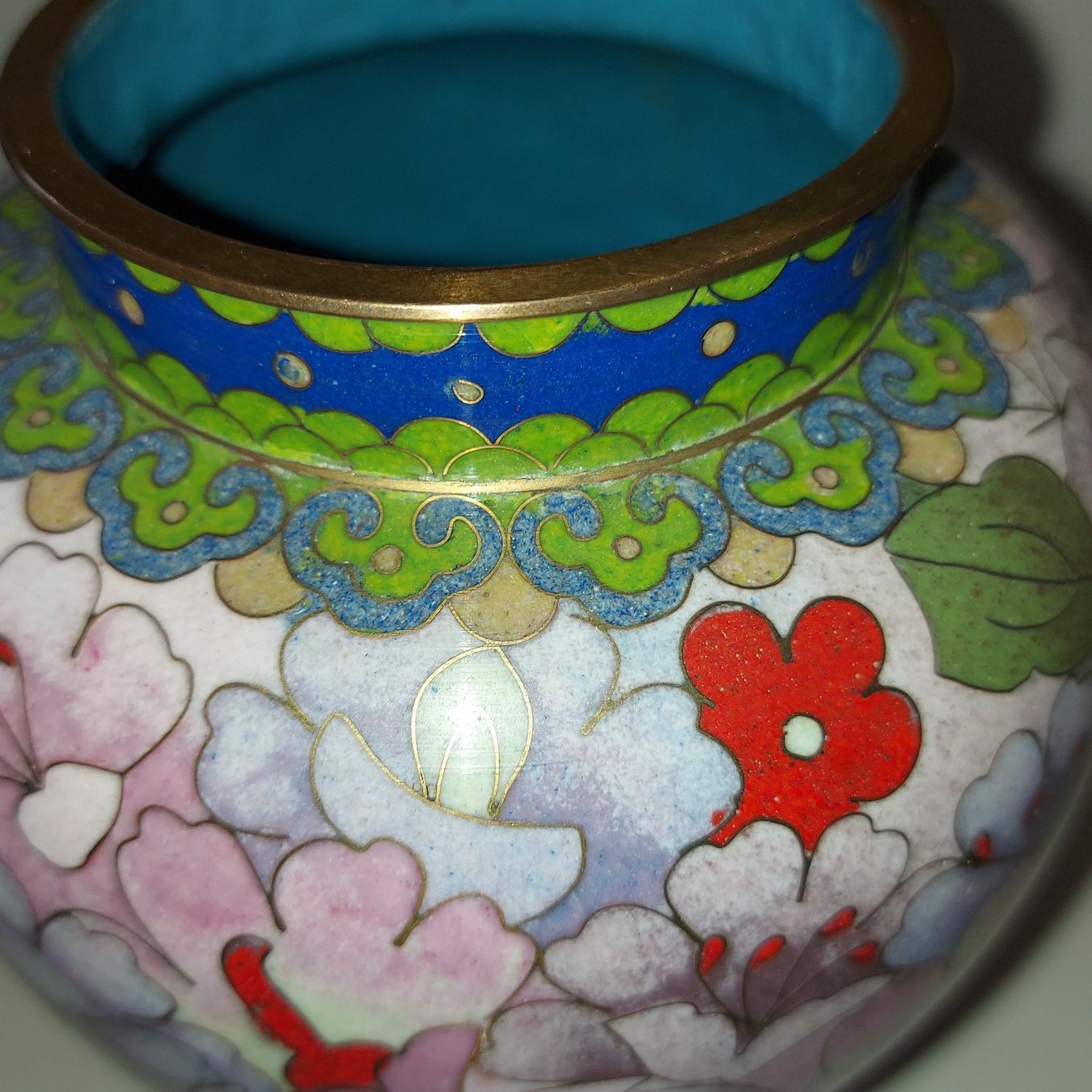 Vasen & Gefässe: Schöne Cloisonné Vase, Email, China, Blumenmuster – Gebraucht aus Schlieren von Svenja7 6