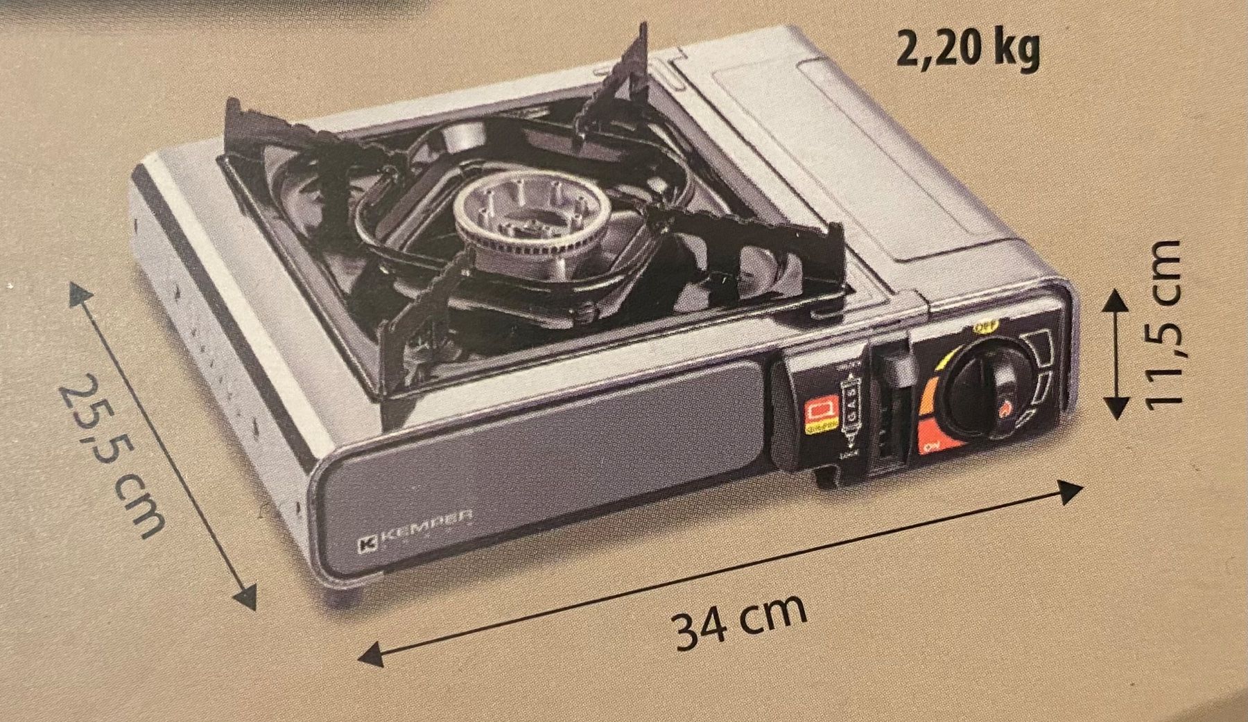 Elettrodomestici da cucina: Gaskocher Campingkocher Notfallkocher – Nuovo e nell'imballaggio originale da Winterthur venduto da sutti02 1