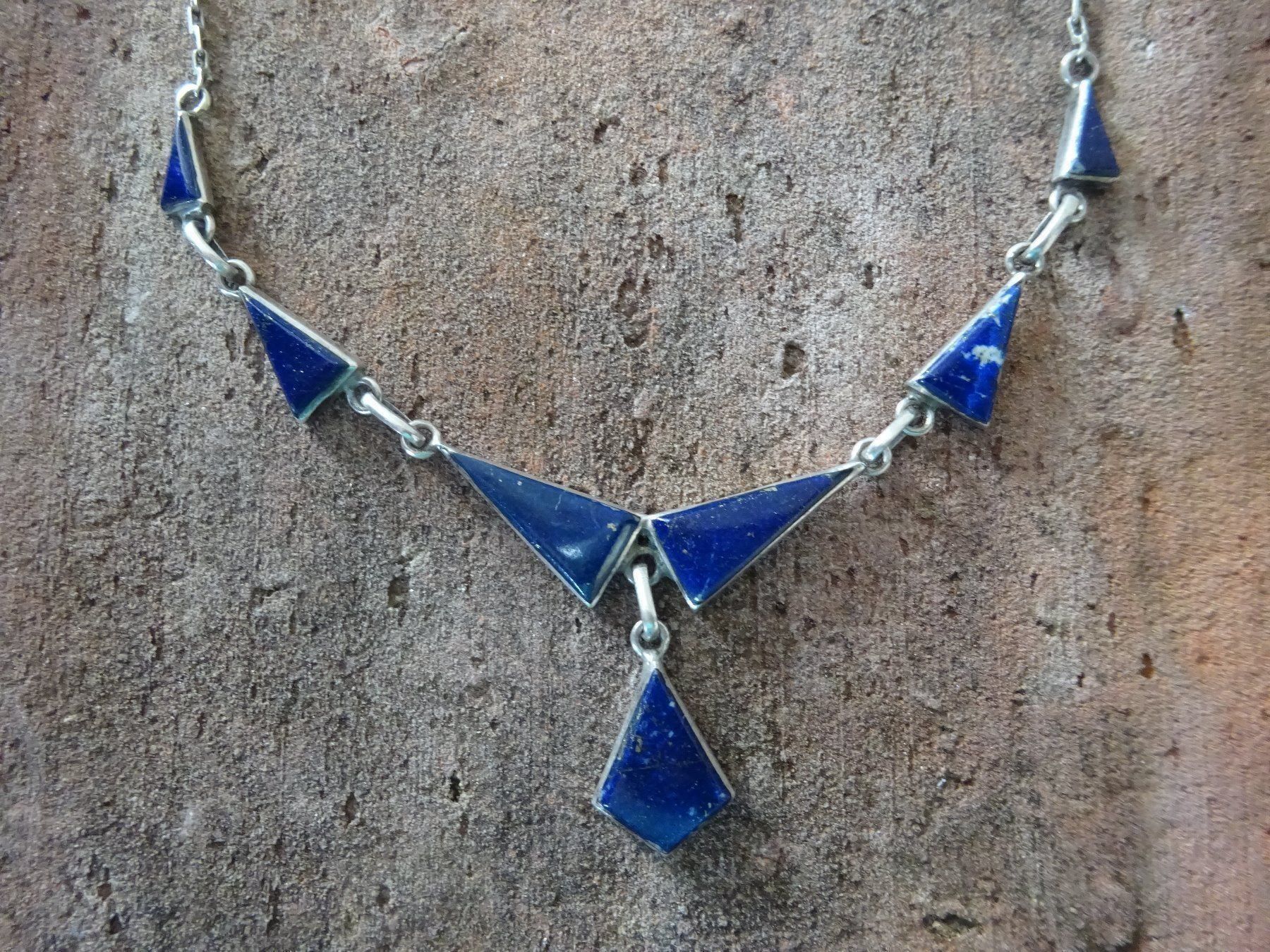 Catenine: Kette Lapislazuli / 970 Silber – Usato da Esslingen venduto da FetteSchnecke 1