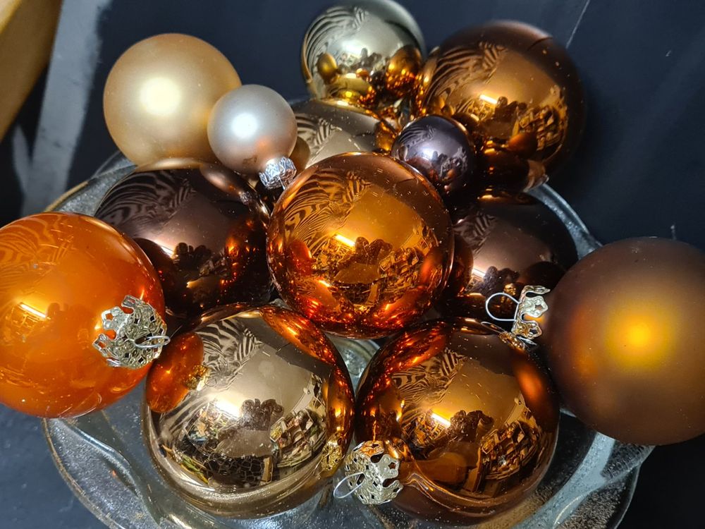 Weihnachtsdeko Set Orange Gold und Braun Kaufen auf Ricardo