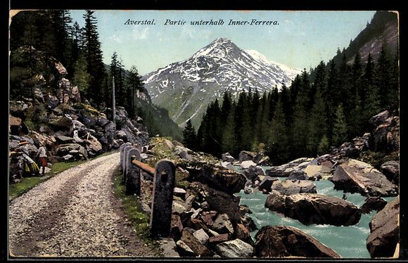 Cartes postales: AK Innerferrera, Partie im Averstal – D'occasion à Berlin par bartko-reher