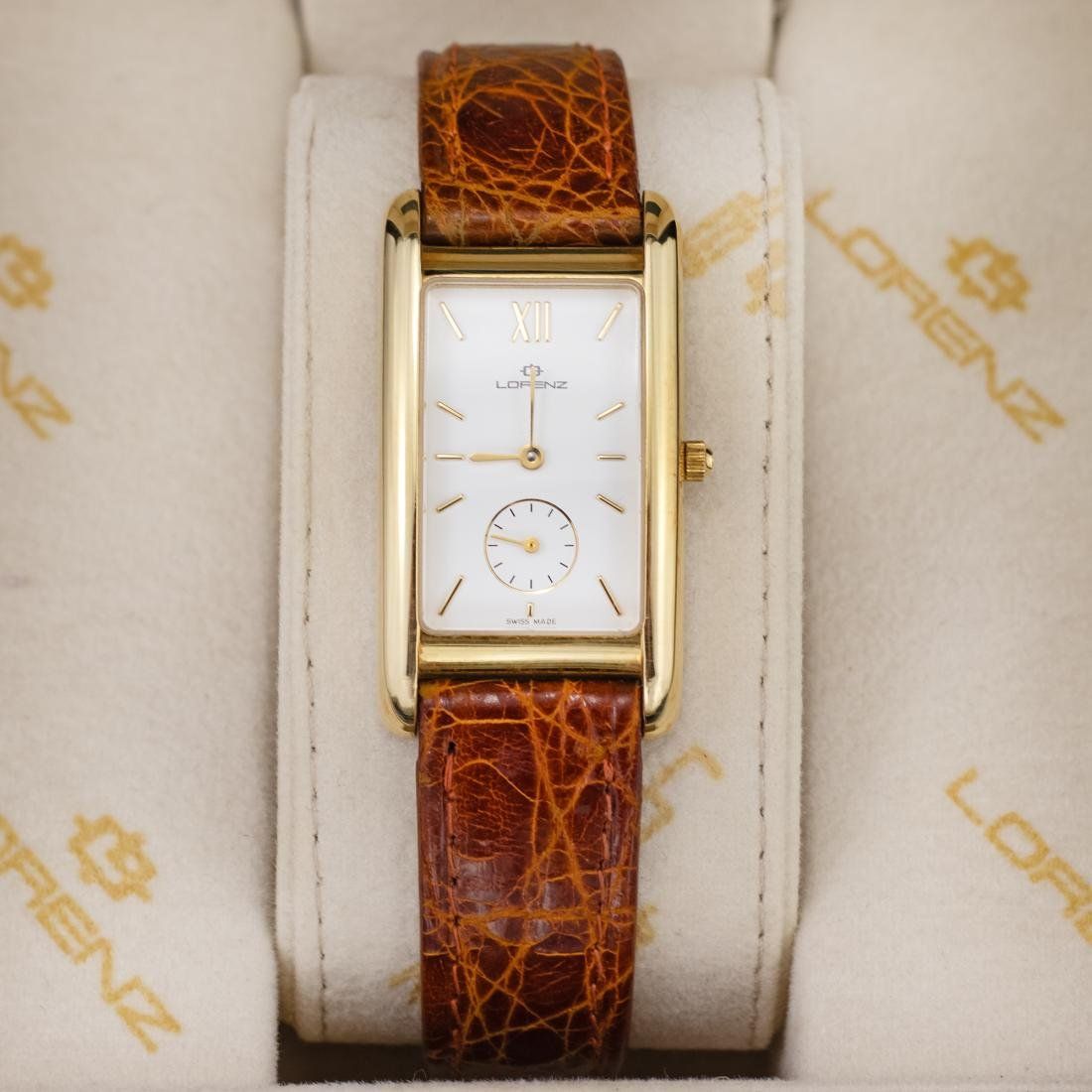 Orologi: Lorenz Classic 18 Karat Gold - Ref. 16349AF - Komplettes Set – Usato da Lugano venduto da Historianlugano 1