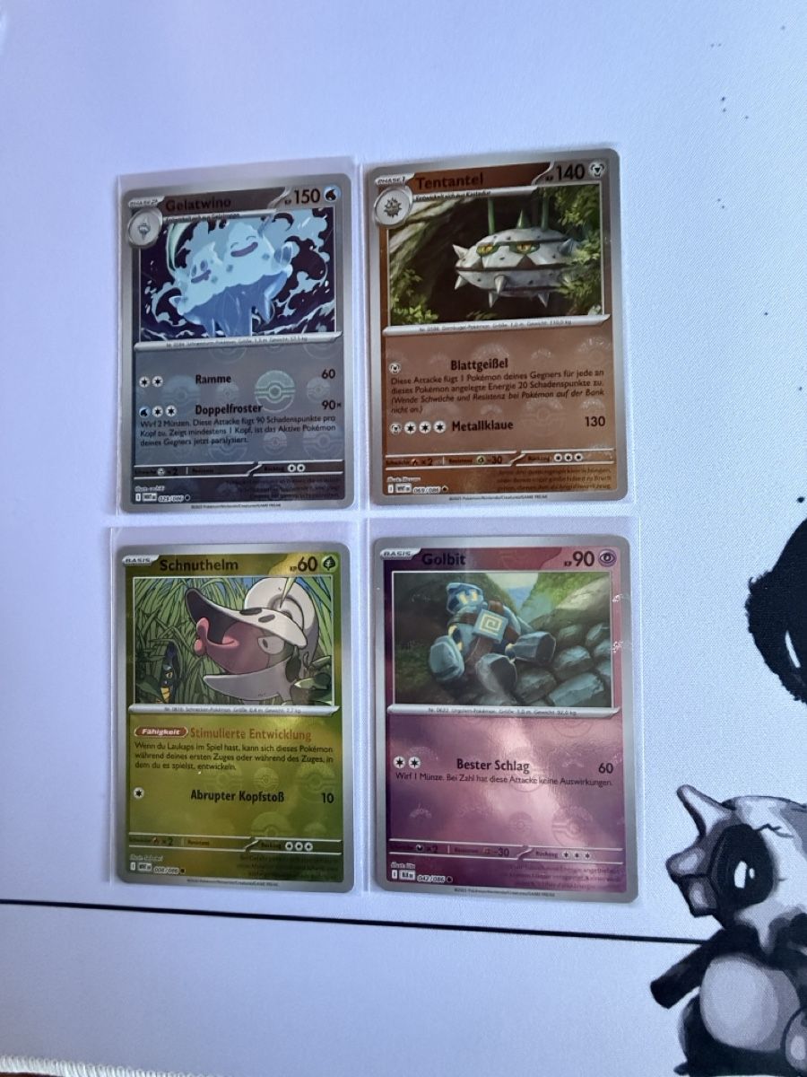 Pokémon Carte collezionabili: 4 Pokémon-Karten ‚Pokéball‘ – Nuovo (secondo la descrizione) da Elsau venduto da mintgreen1