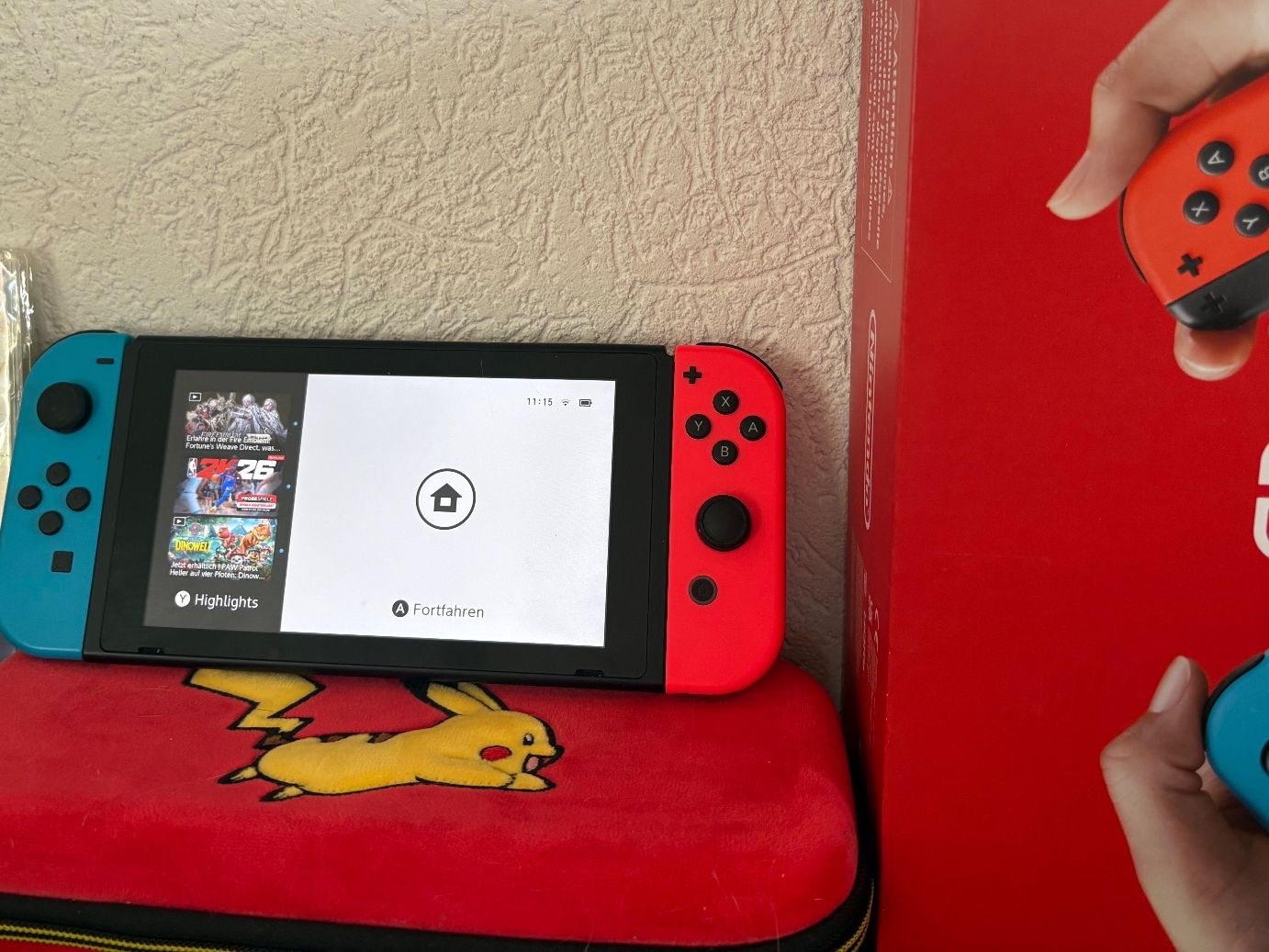 Nintendo Consoles: Nintendo Switch Konsole Komplett + Pikachu Case – D'occasion à Pfäffikon/SZ par PATROL-23