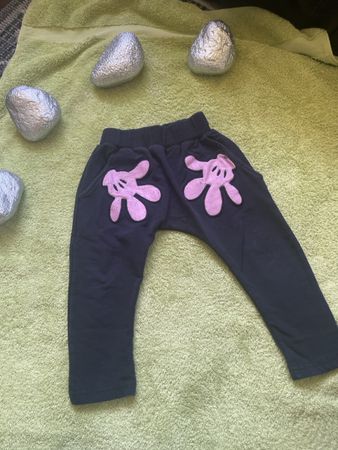 🌼🍀Disney Kinderhose dunkelblau Motiv Hände🍀🌼86 Grösse