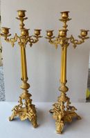 Kerzenständer, Leuchter, Napoleon, Frankreich, vergoldet