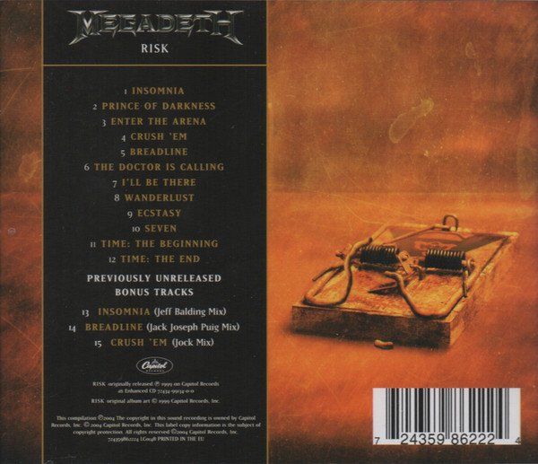 CDs: Megadeth - Risk remastered – D'occasion à Gingins par Demonseed 1