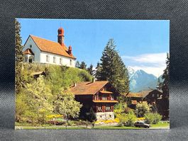 Flüeli-Ranft/Zentralschweiz, Kapelle mit Stanserhorn