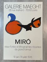 Plakat Joan Miro Galerie Maeght 1976 original
