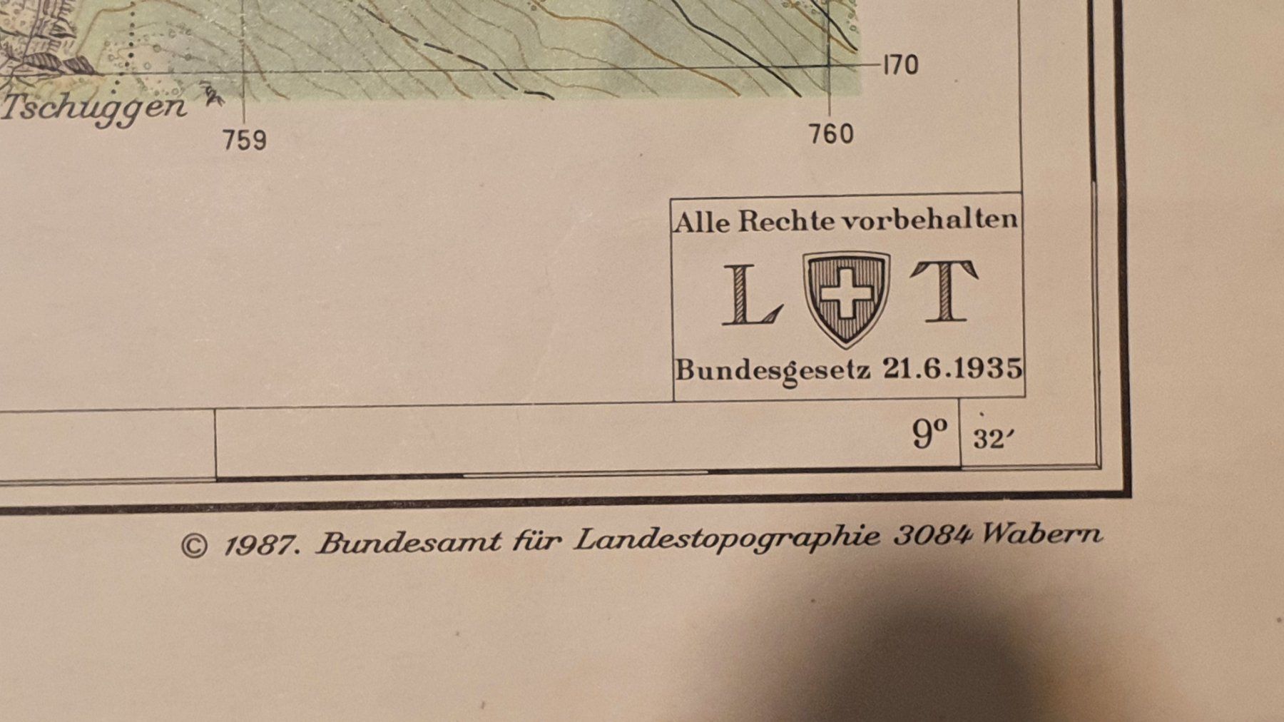 Landkarten & Atlanten: Landeskarte der Schweiz: THUSIS – Gebraucht aus Zürich von Vesco01 5