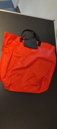 Grosse Falttasche Shopper Rot Zusammenfaltbar Le Pliage