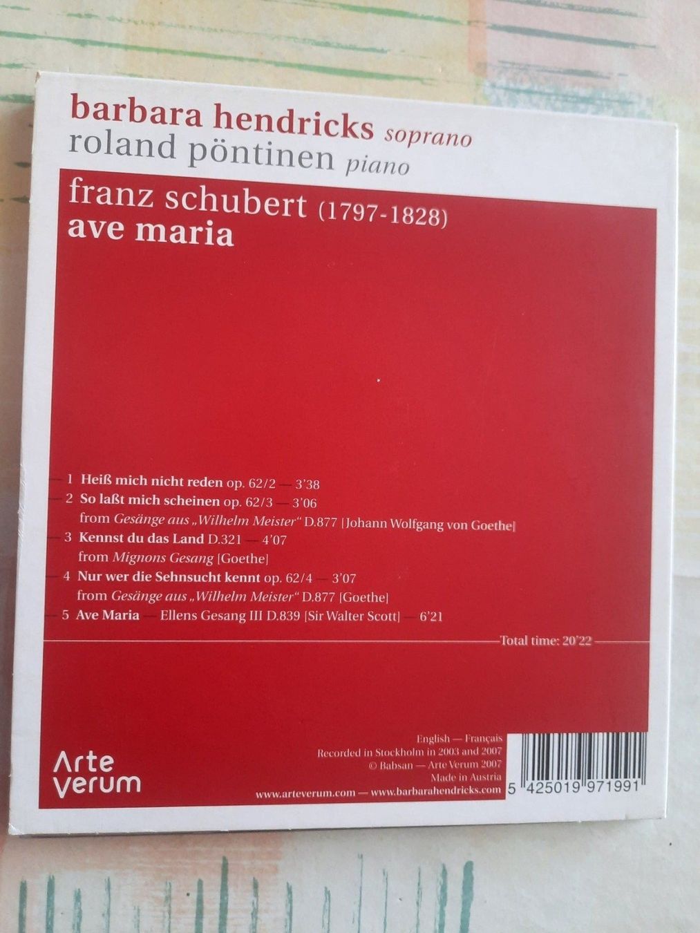 CD: Cd Barbara Hendricks - Ave Maria  – Usato da Pully venduto da bro_n52j 1