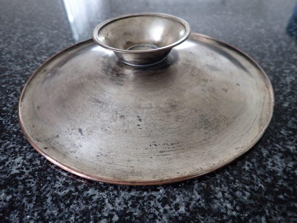 Ciotole: Kleine Metallschale mit Blumenmuster 20cm – Usato da Galgenen venduto da Marc98 2