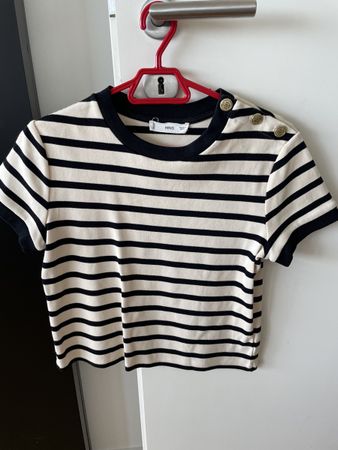MNG striped t-shirt with buttons size M