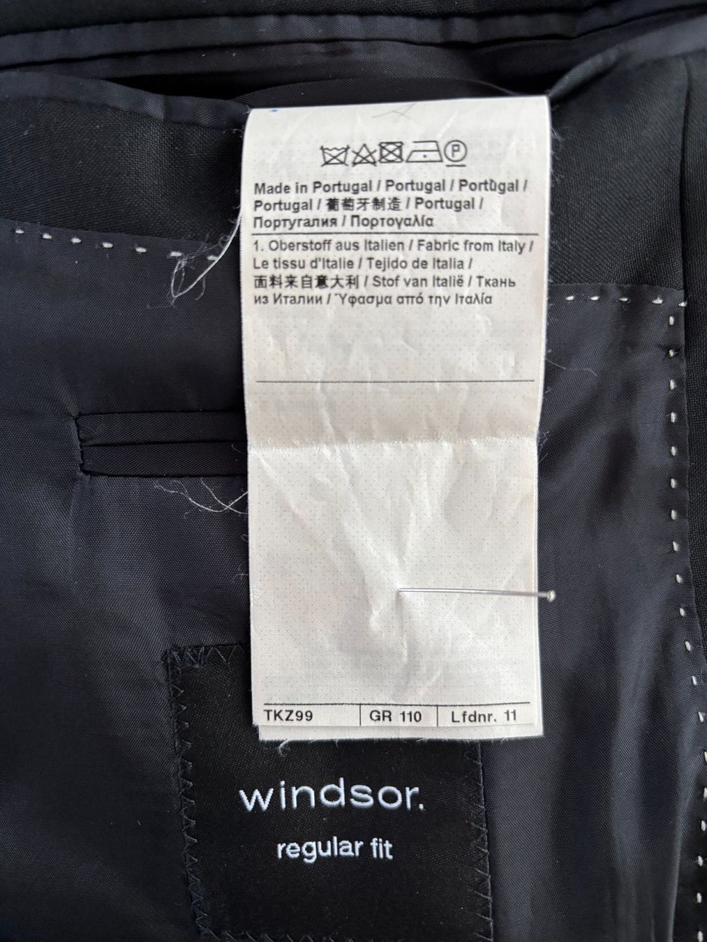 Windsor Giacche: Schwarzer Windsor Sakko, regular fit, Grösse 110 - Top! – Usato da Langnau am Albis venduto da cre_tr6k 2
