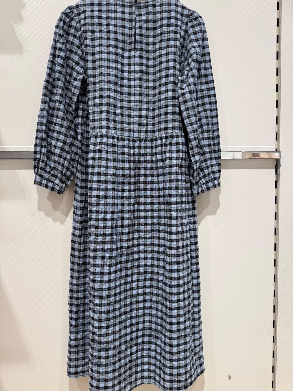 Tchibo Vestiti: Herziges Essentials Kleid, Gr. 36, blau/schwarz kariert – Nuovo (secondo la descrizione) da Oberrohrdorf venduto da maggys15 1