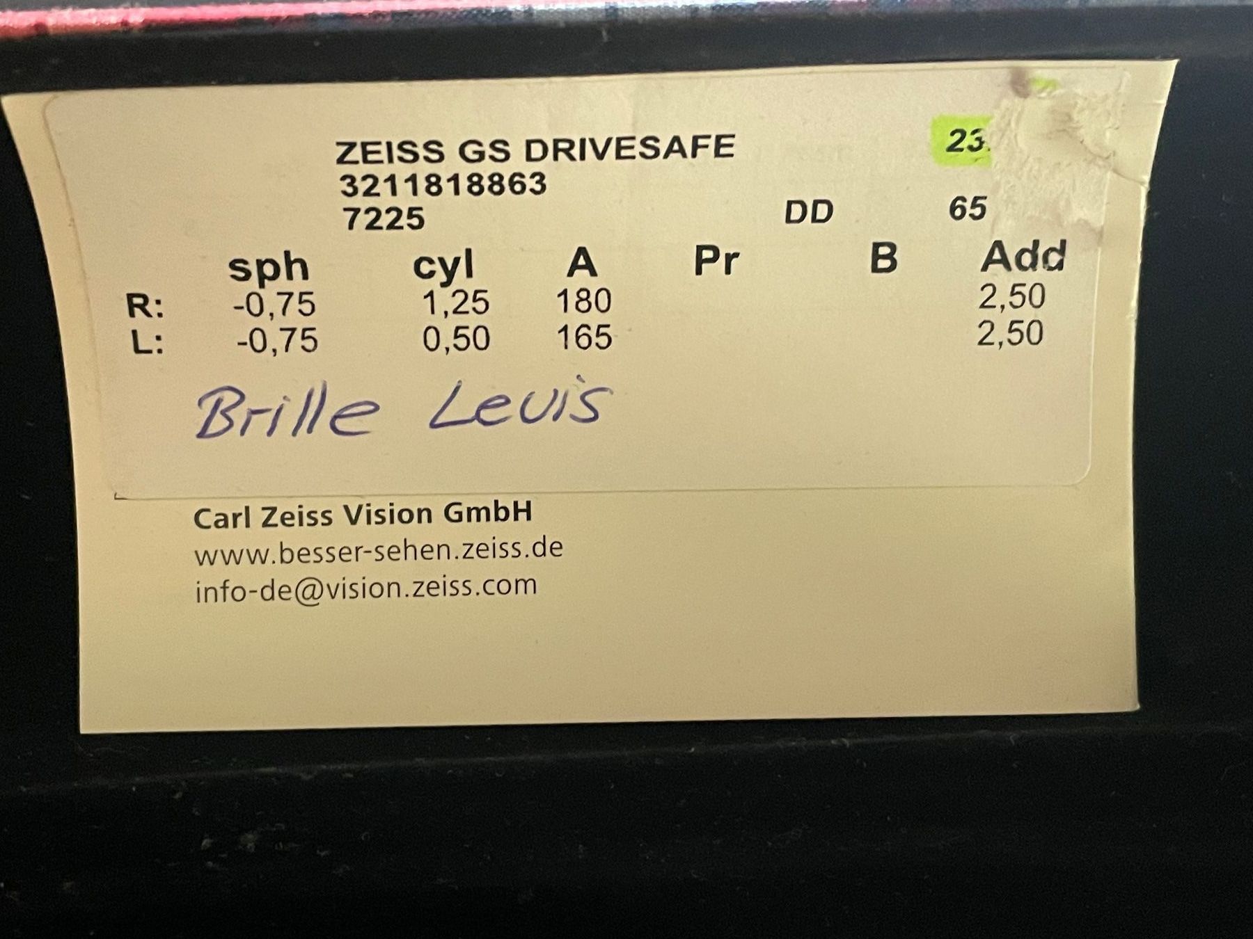 Occhiali & Lenti: Levis Lesebrille/Top Erhaltung/Original mit Etui – Nuovo (secondo la descrizione) da Volketswil venduto da rubin74 3