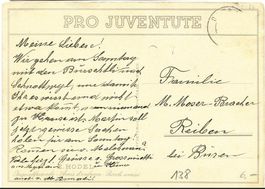 PJ Karte No 138 gest. mit Knick Kat. 6.-- ab  50Rp