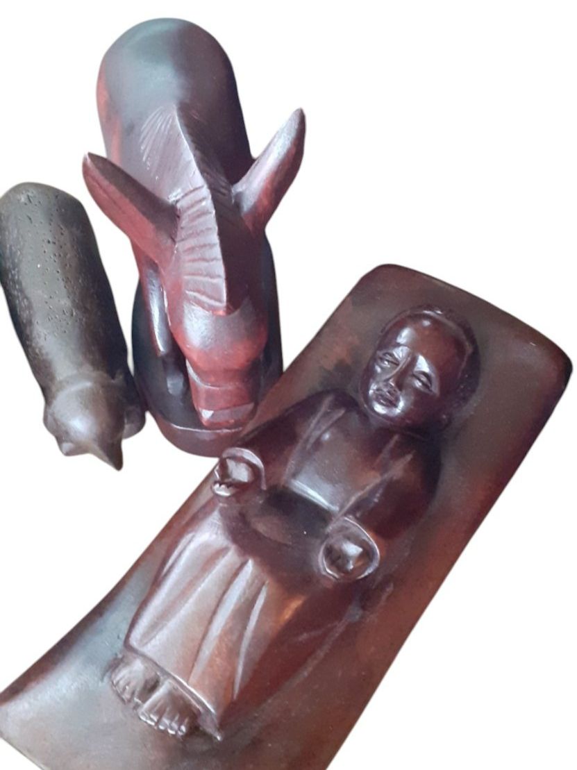 Statuette: Afrikanische Krippe mit grossen Figuren – Usato da Mörschwil venduto da antiksalon 4