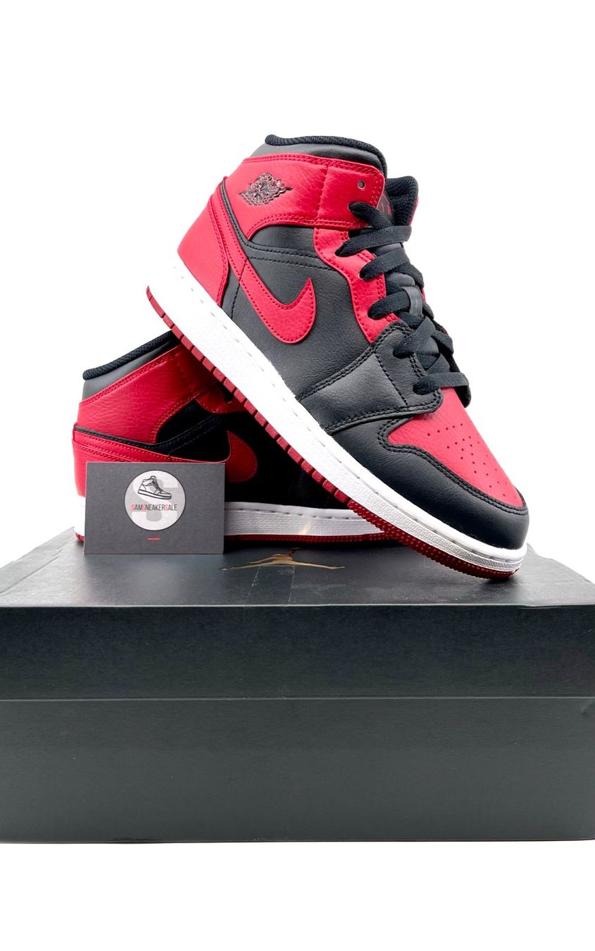 Jordan Scarpe da uomo: Jordan 1 Mid Banned Grösse EU 38.5 – Nuovo e nell'imballaggio originale da Küsnacht ZH venduto da SamSneakerSale 1