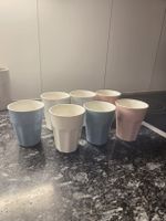 Kaffetassen in 3 Farben 