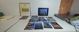 New York Set gerahmte Bilder und Postkarte. (nov669)