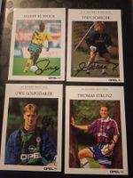 4x Bayern München - handsigniert 90er Jahre