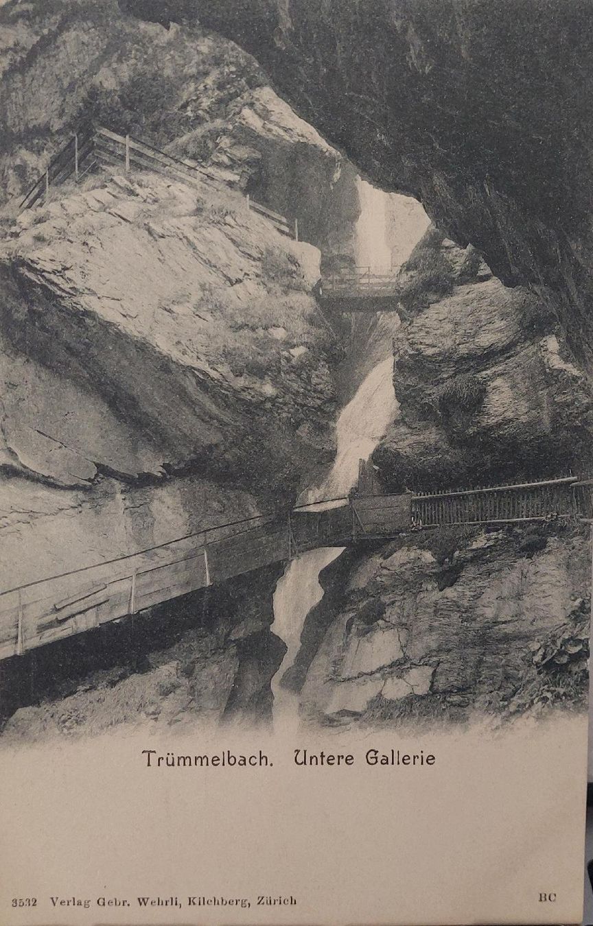 Cartoline postali: TRÜMMELBACH - Untere Gallerie – Usato da Delémont venduto da Domdom1