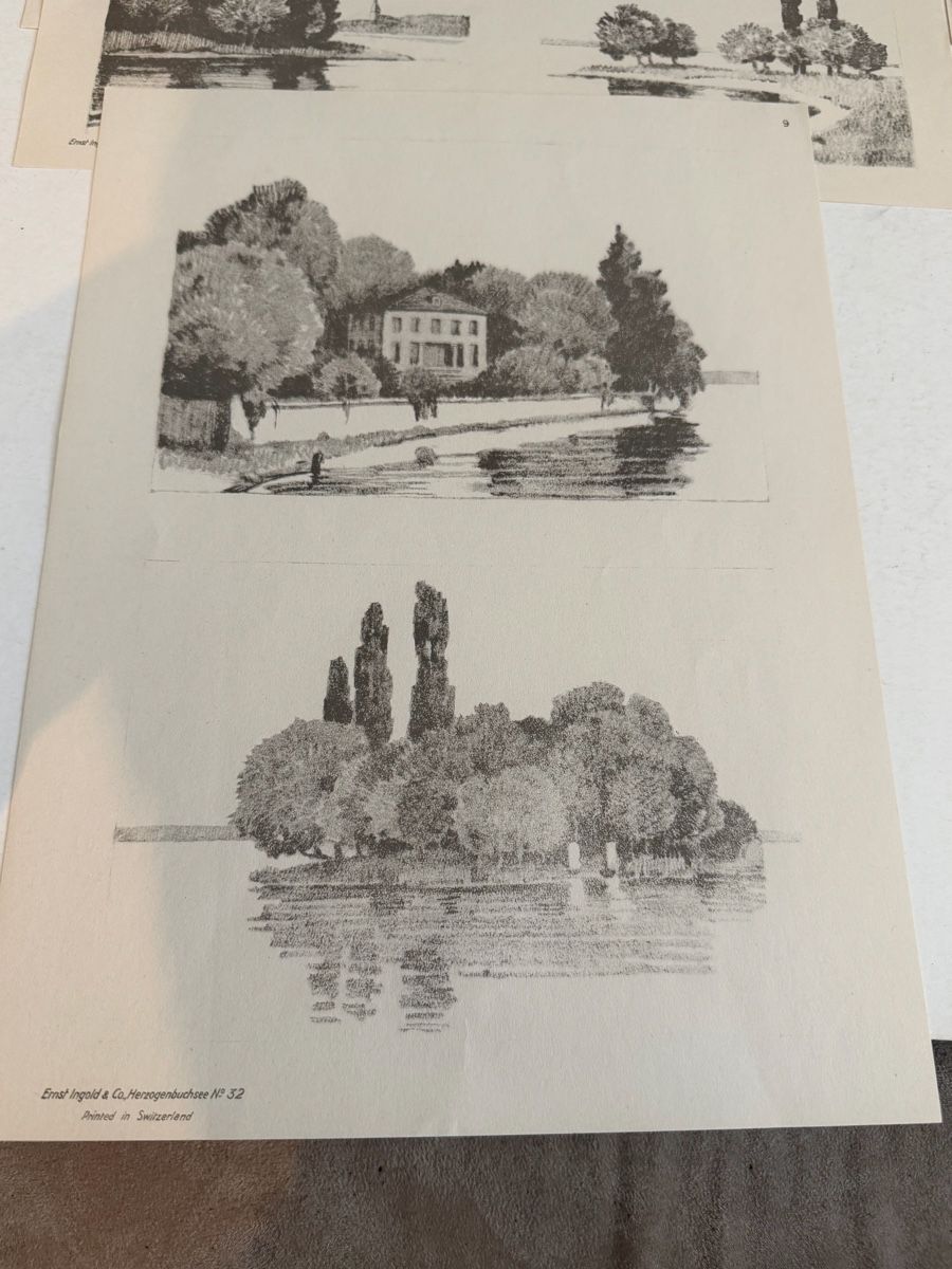 Libri: Ernst Ingold Nr.32 Zeichenvorlagen Landschaften – Usato da Genève venduto da sho_67qj 7