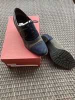 Chaussures bicolores bleu/gris