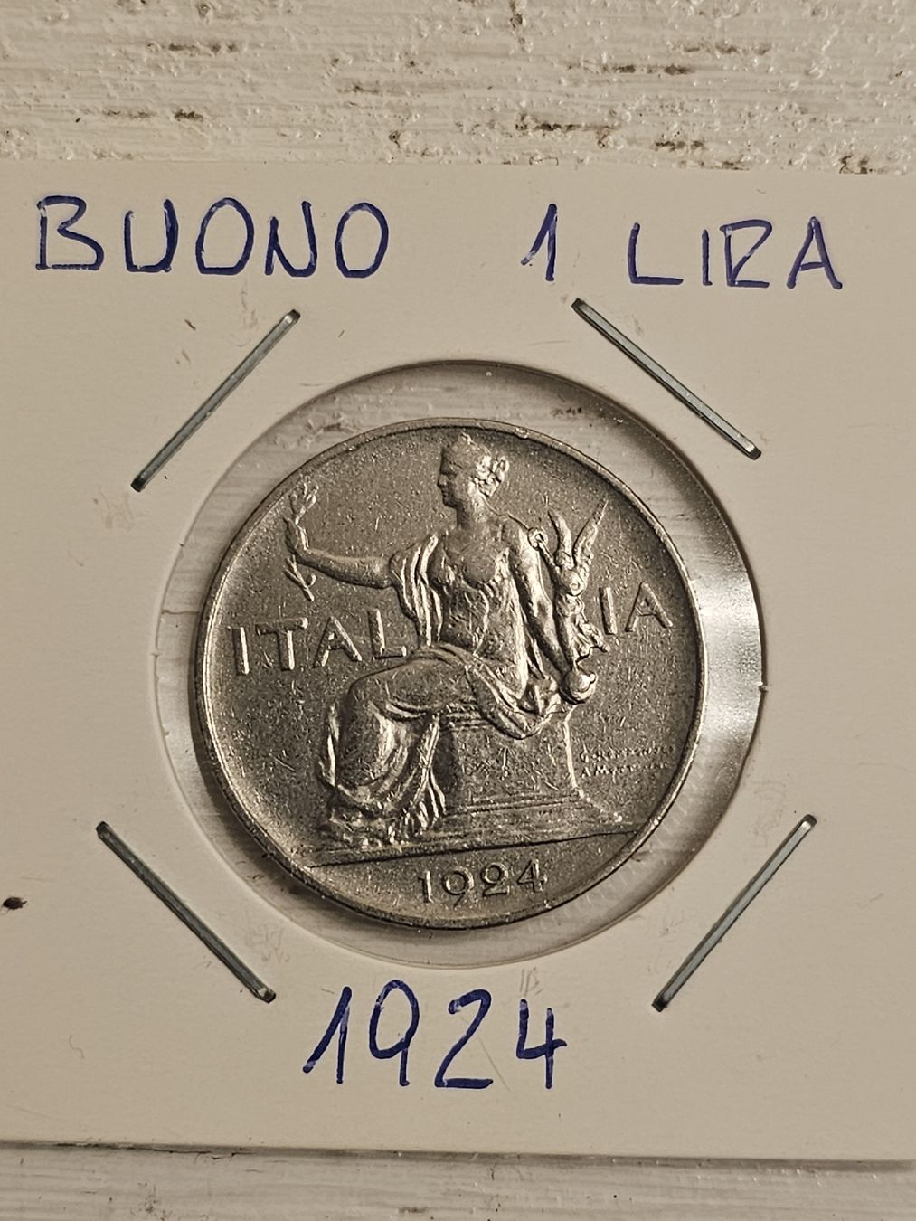 Tutti le monete: Buono 1 lira 1924 – Usato da Nidau venduto da Misterpix