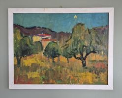 tableau de Werner Theodor Meier 1916-2007 "Toscana" hsp