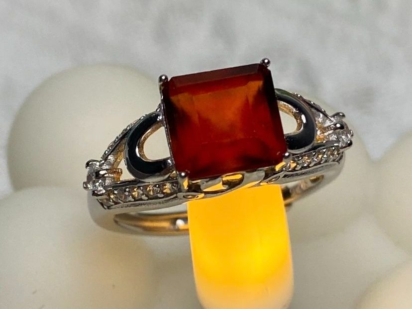 Anelli: Echter Granat Ring Grösse verstellbar 925 Silber – Nuovo (secondo la descrizione) da St. Gallen venduto da GIULESGG 7